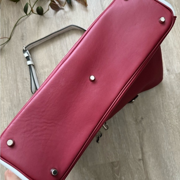 Christian Dior Diorissimo multicolor bag Red White Cream RARE authentic - Picture 6 of 12